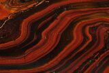 Polished Tiger Iron Stromatolite Slab - Billion Years #178765-1